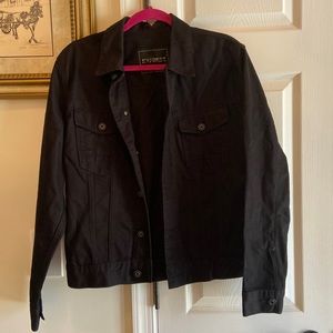 Black EXPRESS Small Jeans Jacket In Great Shape